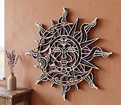 Sun And Moon 3D Mandala - 7 Katman - Diporpa