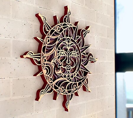 Sun And Moon 3D Mandala - 7 Katman - 2