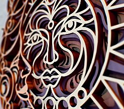 Sun And Moon 3D Mandala - 7 Katman - 5