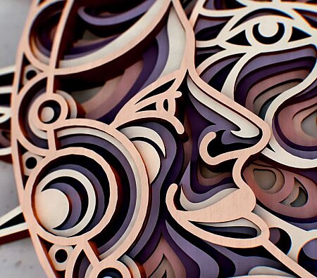 Sun And Moon 3D Mandala - 7 Katman - 6