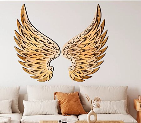 Wings & Angel Mandala Tasarımı - 6 Katman - 1