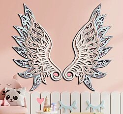Wings & Angel Mandala Tasarımı - 6 Katman - 2